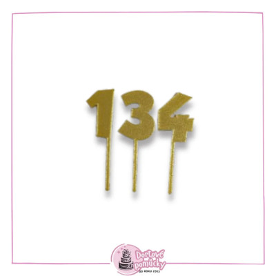 Číslo vzor 2 dle výběru - plastový zápich