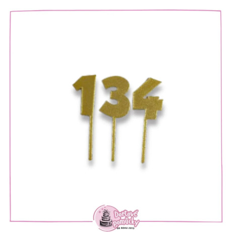 Číslo vzor 2 dle výběru - plastový zápich