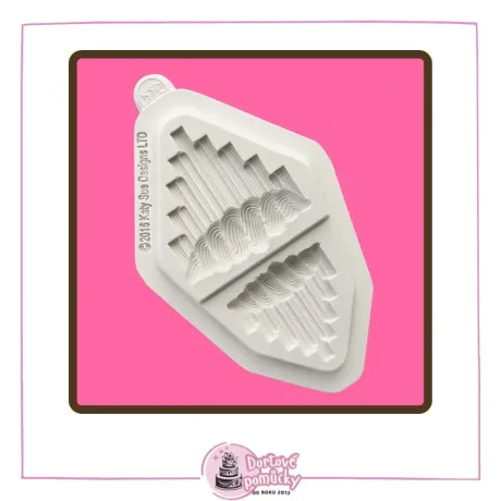 Serrated Vs - Katy Sue silikonová forma 