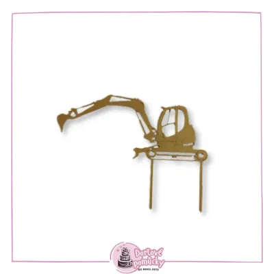 Mini bagr - dortový zápich