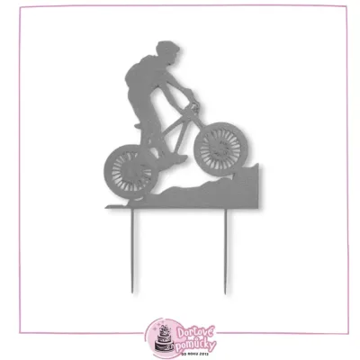 Horský cyklista - plastový zápich