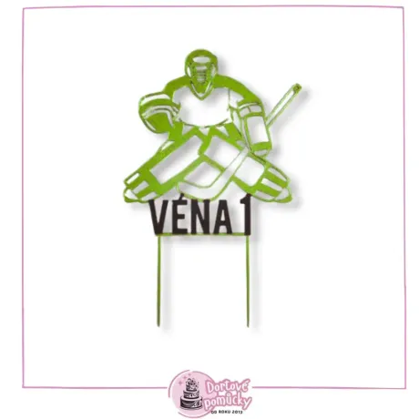 Hokejový brankář 2 - plastový zápich