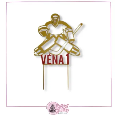 Hokejový brankář 2 - plastový zápich