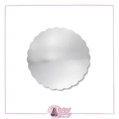 Dortová podložka stříbrná Ø 20,3 cm 3 ks