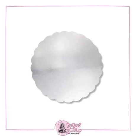 Dortová podložka stříbrná Ø 20,3 cm 3 ks