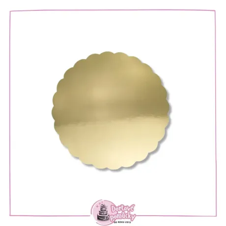 Dortová podložka zlatá Ø 30,5 cm 3 ks