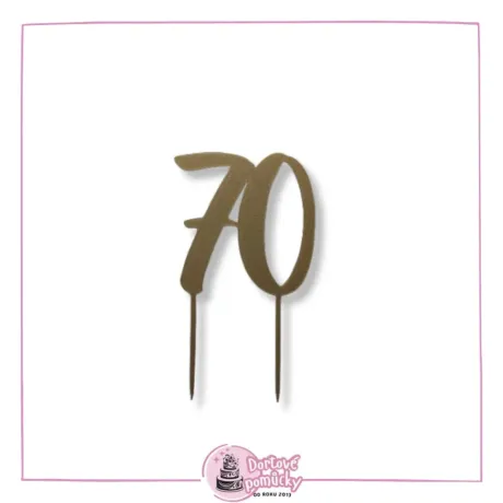 Číslice 70- plastový zápich