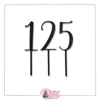 Číslo vzor 1 dle výběru - plastový zápich