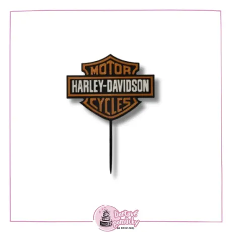 Harley - Davidson č.1 - plastová dekorace