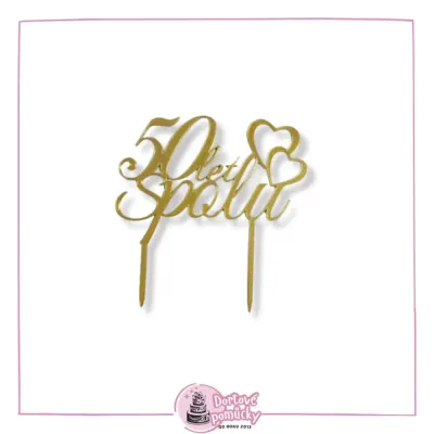 50 let spolu (malý) - plastový zápich