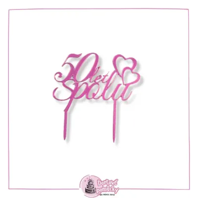 50 let spolu (malý) - plastový zápich