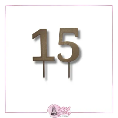 Číslice 3D nová - dortový zápich