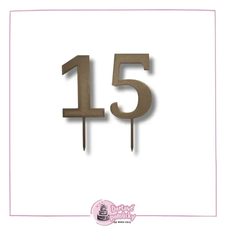 Číslice 3D nová - dortový zápich