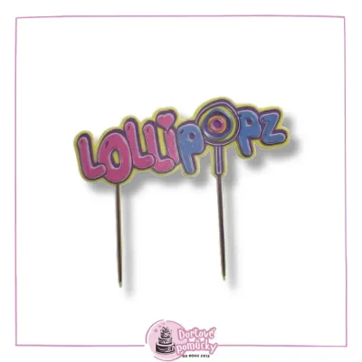 Lollipopz logo - plastový zápich