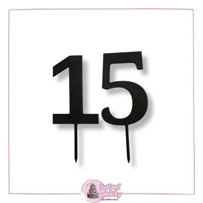 Číslice 3D nová - dortový zápich