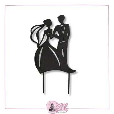 Svatební pár č.6 - plastový zápich