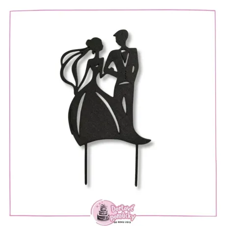 Svatební pár č.6 - plastový zápich