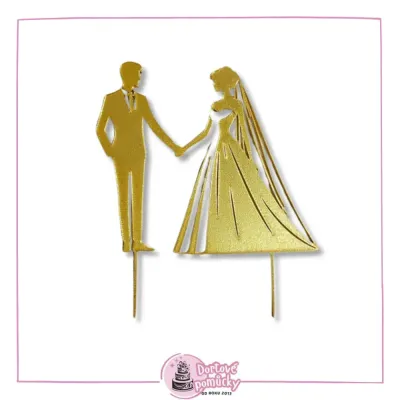 Svatební pár č.9 - plastový zápich