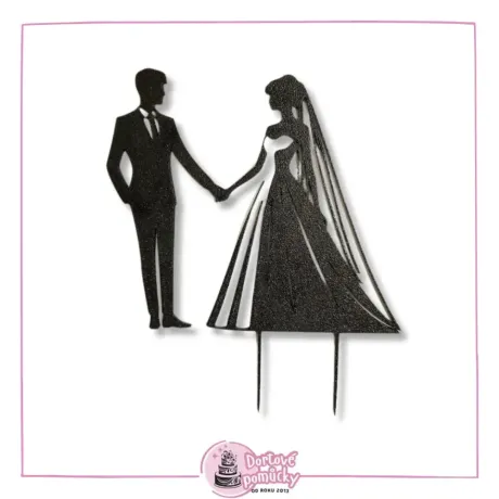Svatební pár č.9 - plastový zápich