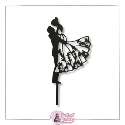 Svatební pár č.2 - plastový zápich