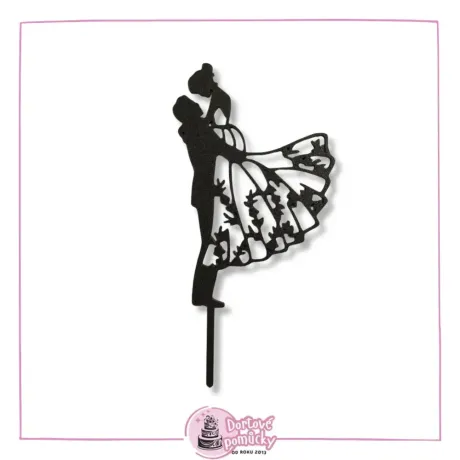 Svatební pár č.2 - plastový zápich