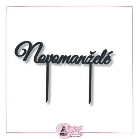 Novomanželé - plastový zápich