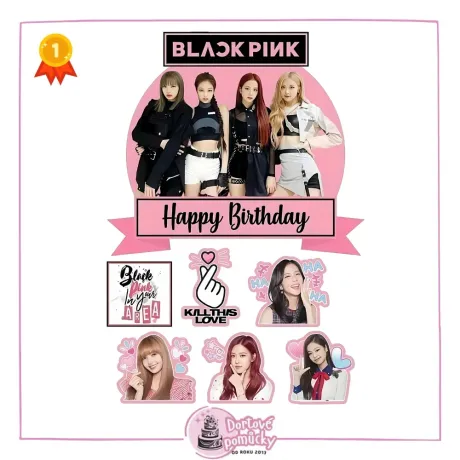 Black pink č.1 - tisk na jedlý papír