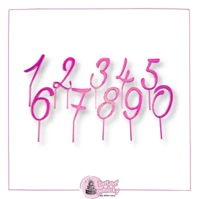 Číslo vzor 7 dle výběru - plastový zápich