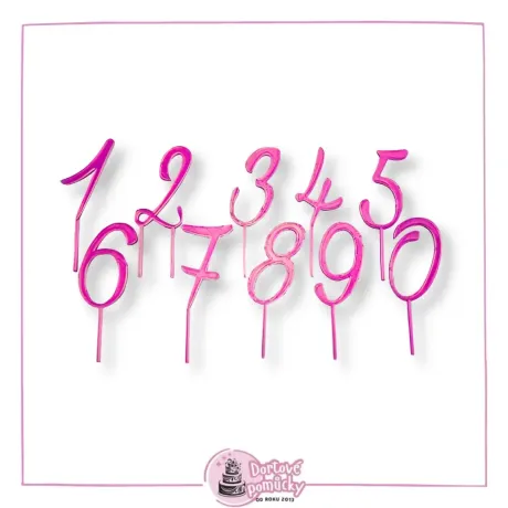 Číslo vzor 7 dle výběru - plastový zápich