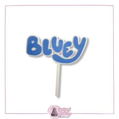 Bluey logo - plastový zápich