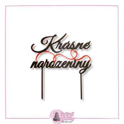 Krásné narozeniny 18 - dortový zápich