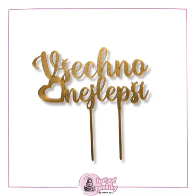 Všechno nejlepší č.5 - plastový zápich