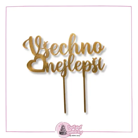 Všechno nejlepší č.5 - plastový zápich