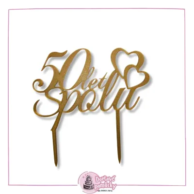 50 let spolu (velký) - plastový zápich