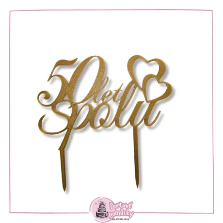 50 let spolu (velký) - plastový zápich