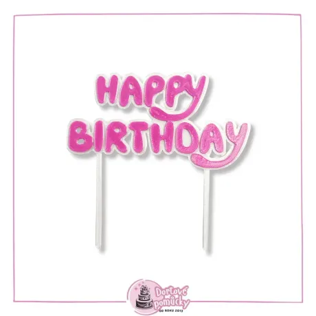 Happy Birthday Bluey  dortový zápich