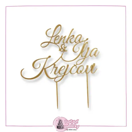 Plastový zápich na přání