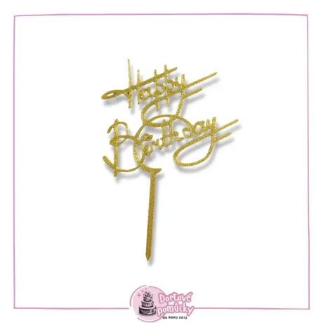 Happy Birthday 13 - dortový zápich