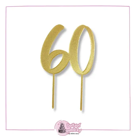 Číslice 60- plastový zápich