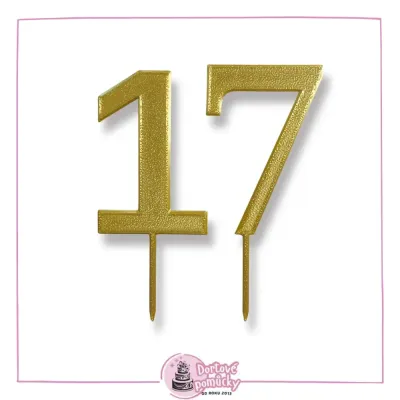 Číslice 3D nová - dortový zápich