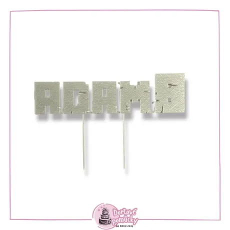 Minecraft malé jméno s číslicí - plastový zápich