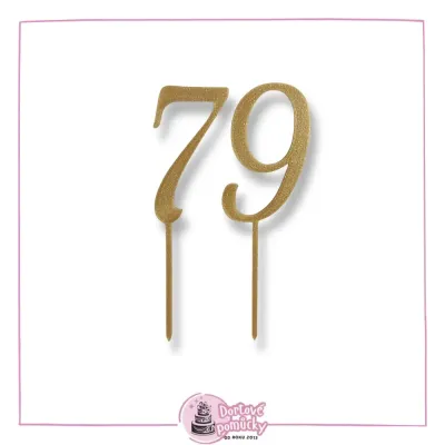 Číslo vzor 6 dle výběru - plastový zápich