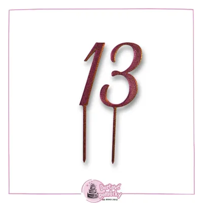 Číslo vzor 6 dle výběru - plastový zápich