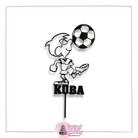 Fotbalista s úpravou 2 - plastový zápich
