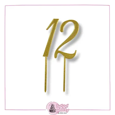 Číslo vzor 6 dle výběru - plastový zápich