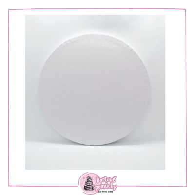 Cake Star podložka kruh 26 cm – bílá s dekorem Grape