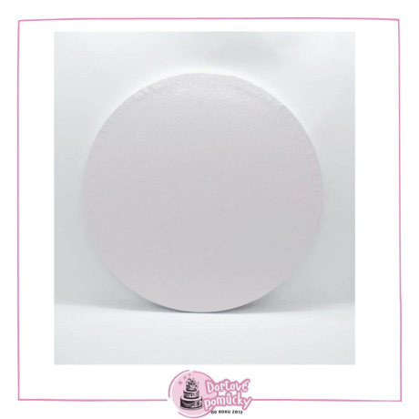 Cake Star podložka kruh 24 cm – bílá s dekorem Grape