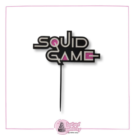 Squid game logo - dortový zápich