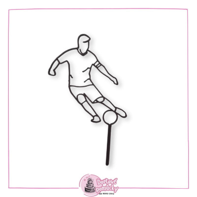 Fotbalista - plastový zápich