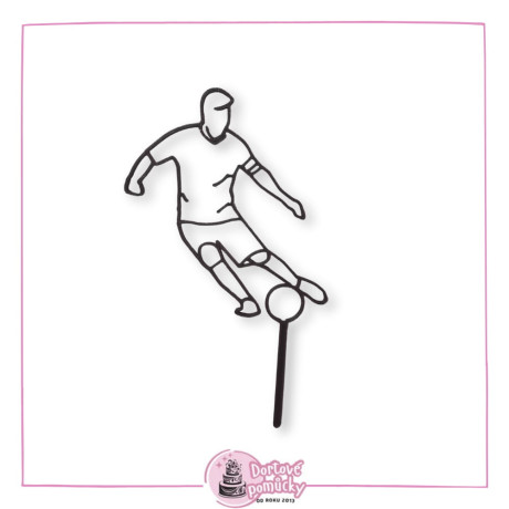 Fotbalista - plastový zápich